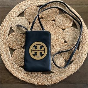 Tory Burch Miller Leather Phone Crossbody Purse
